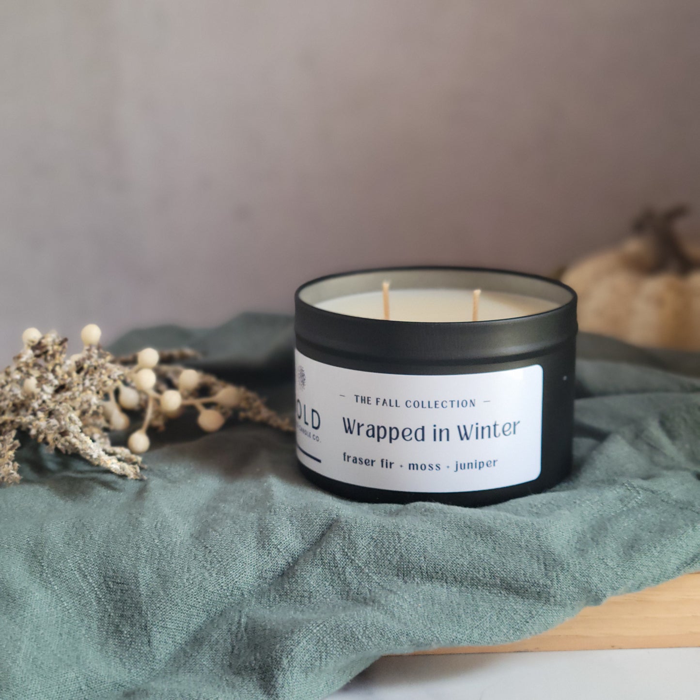 Wrapped in Winter - Fraser Fir + Moss + Frosted Juniper - 6 oz.