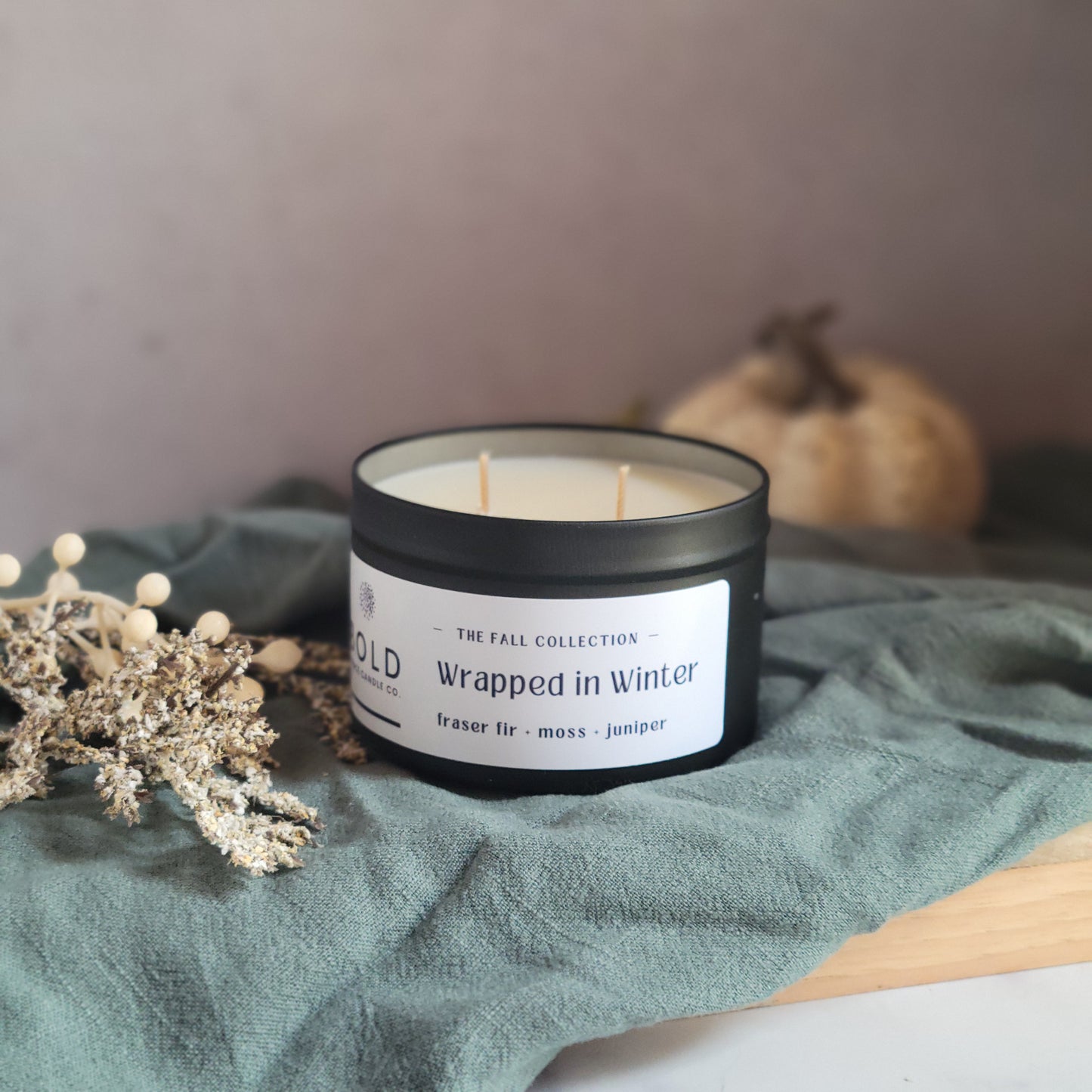 Wrapped in Winter - Fraser Fir + Moss + Frosted Juniper - 6 oz.