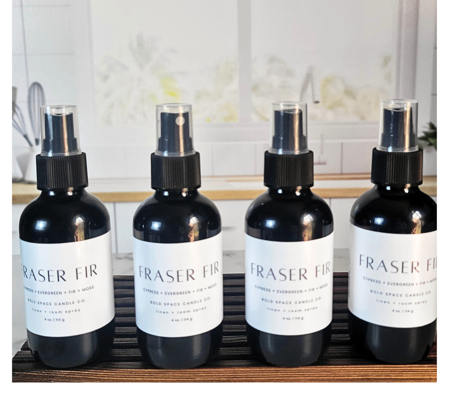 Fraser Fir - Linen & Room Spray – 4 oz. Black Bottle