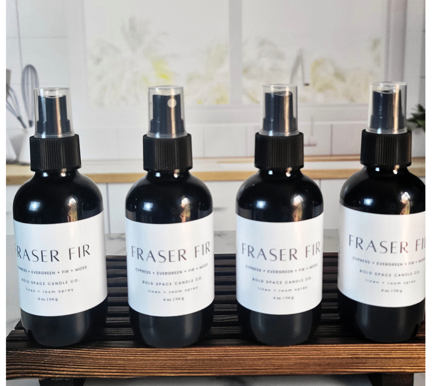 Fraser Fir - Linen & Room Spray – 4 oz. Black Bottle