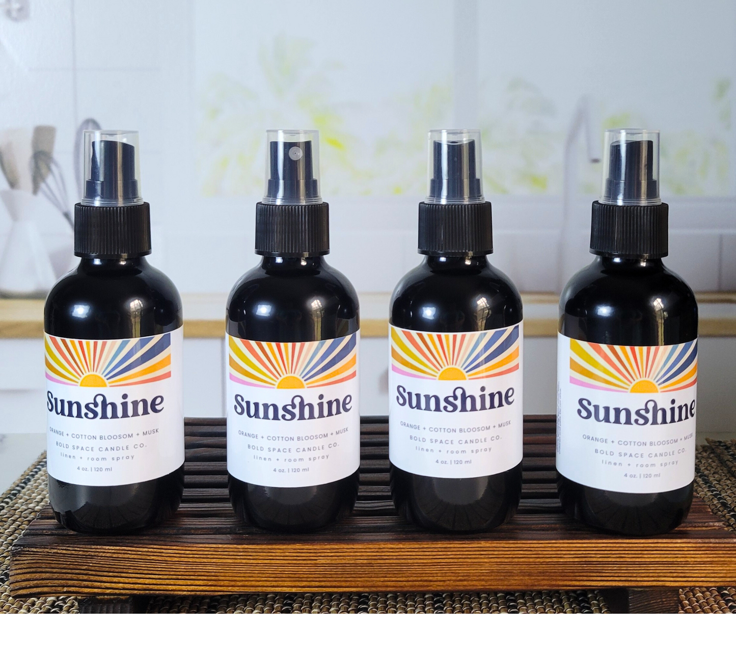 Sunshine - Linen & Room Spray – 4 oz. Black Bottle