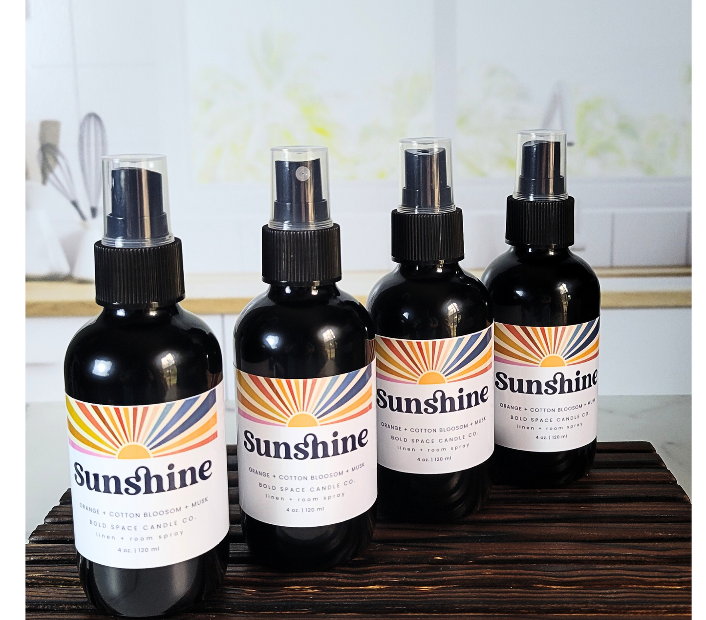 Sunshine - Linen & Room Spray – 4 oz. Black Bottle