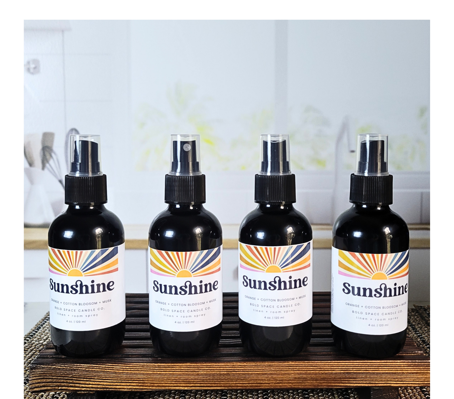 Sunshine - Linen & Room Spray – 4 oz. Black Bottle