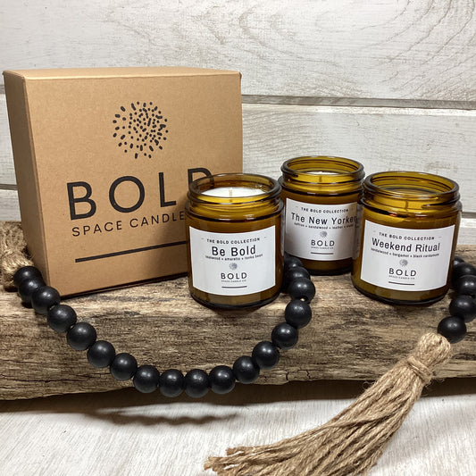 Discovery Set 3 - 3 oz. amber jar candles