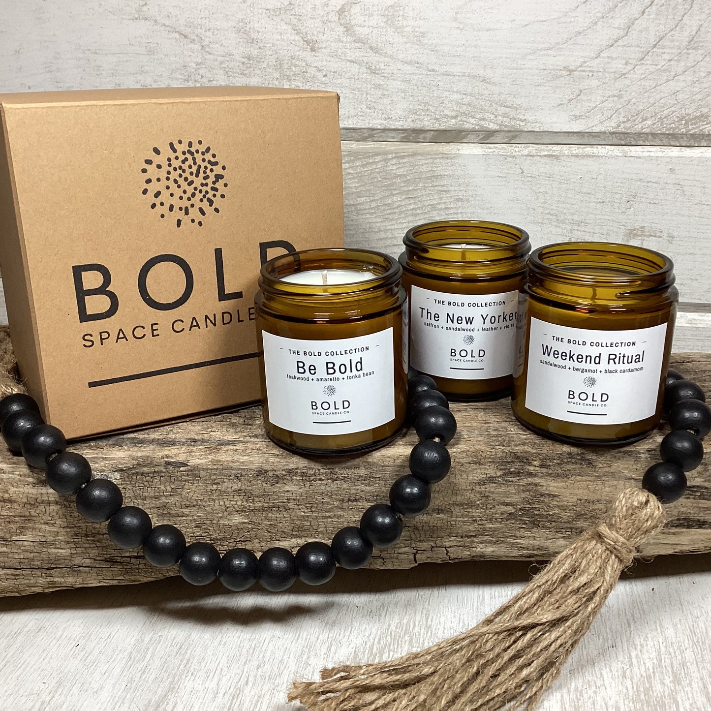 Discovery Set 3 - 3 oz. amber jar candles