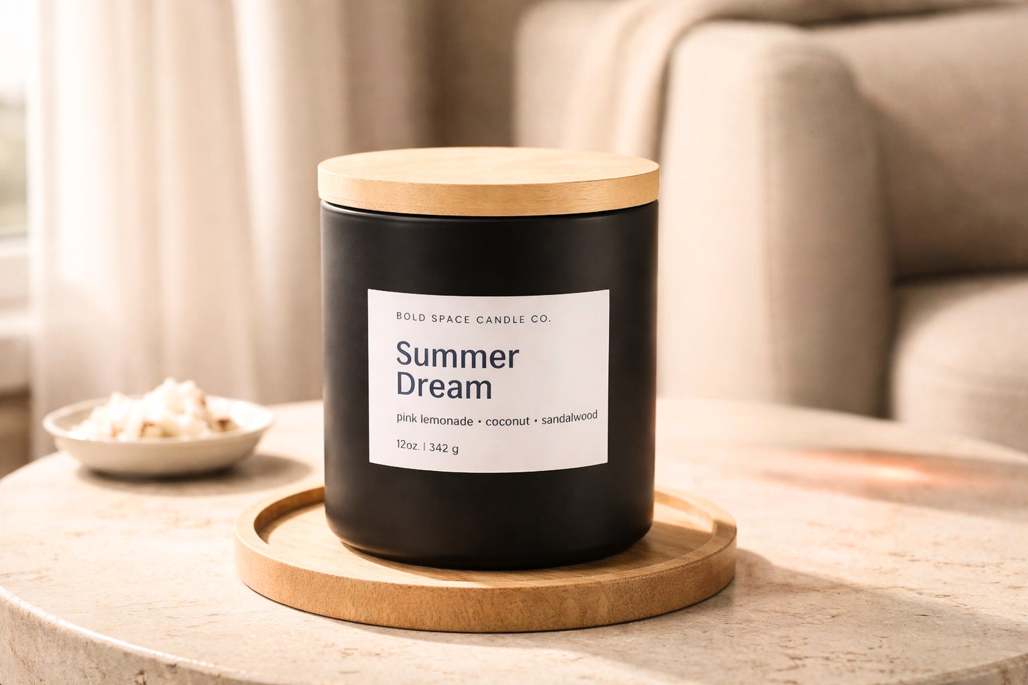 12 oz. Summer Dream - pink lemonade + coconut + sandalwood