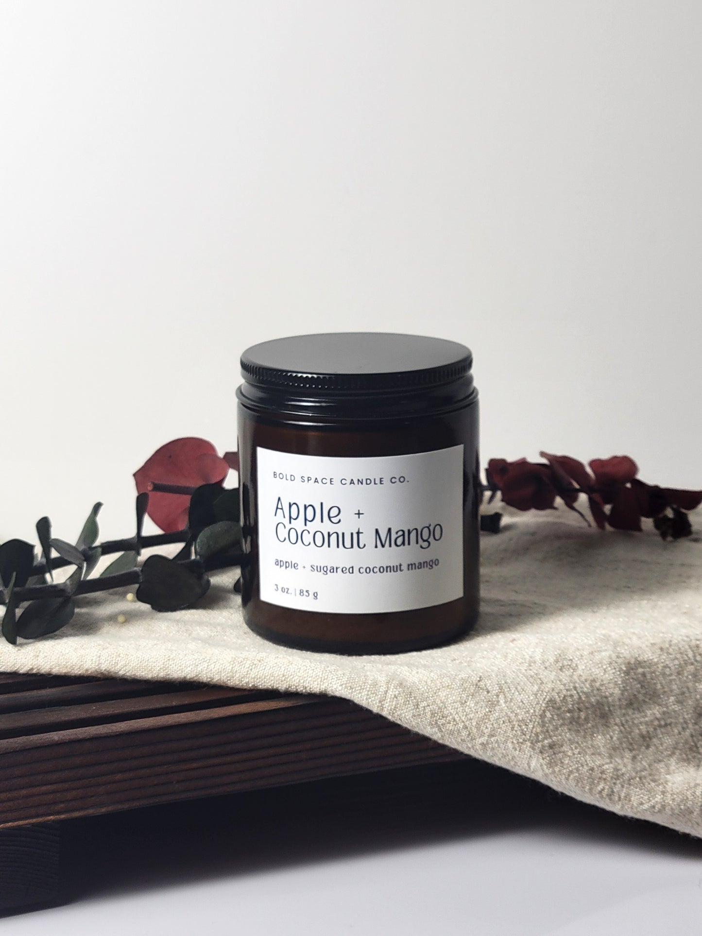 Apple + Sugared Mango + Coconut - 3 oz. amber jar