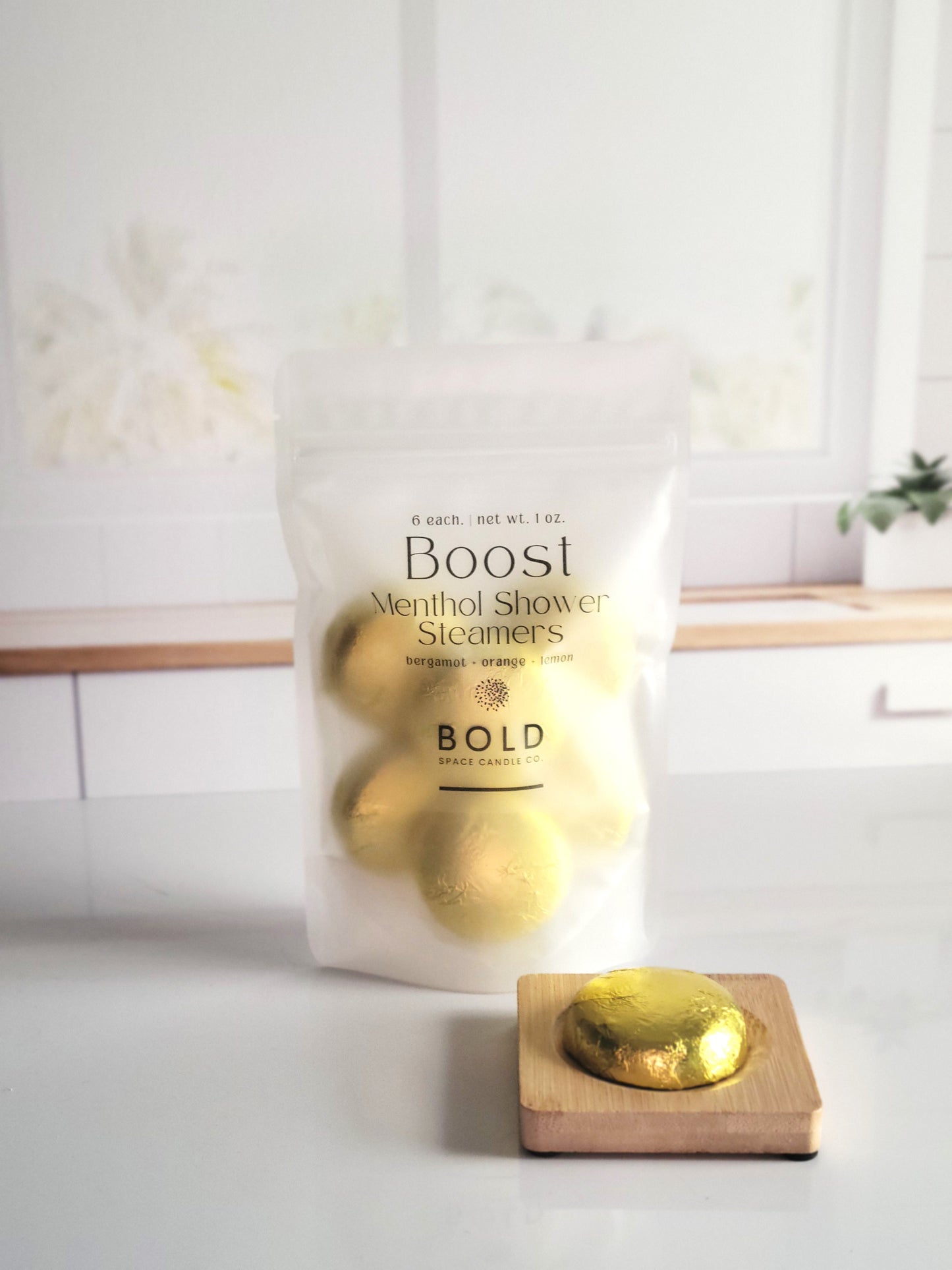Boost - Bergamot + Blood Orange + Lemon Shower Steamers-Bold Space Candle Co.