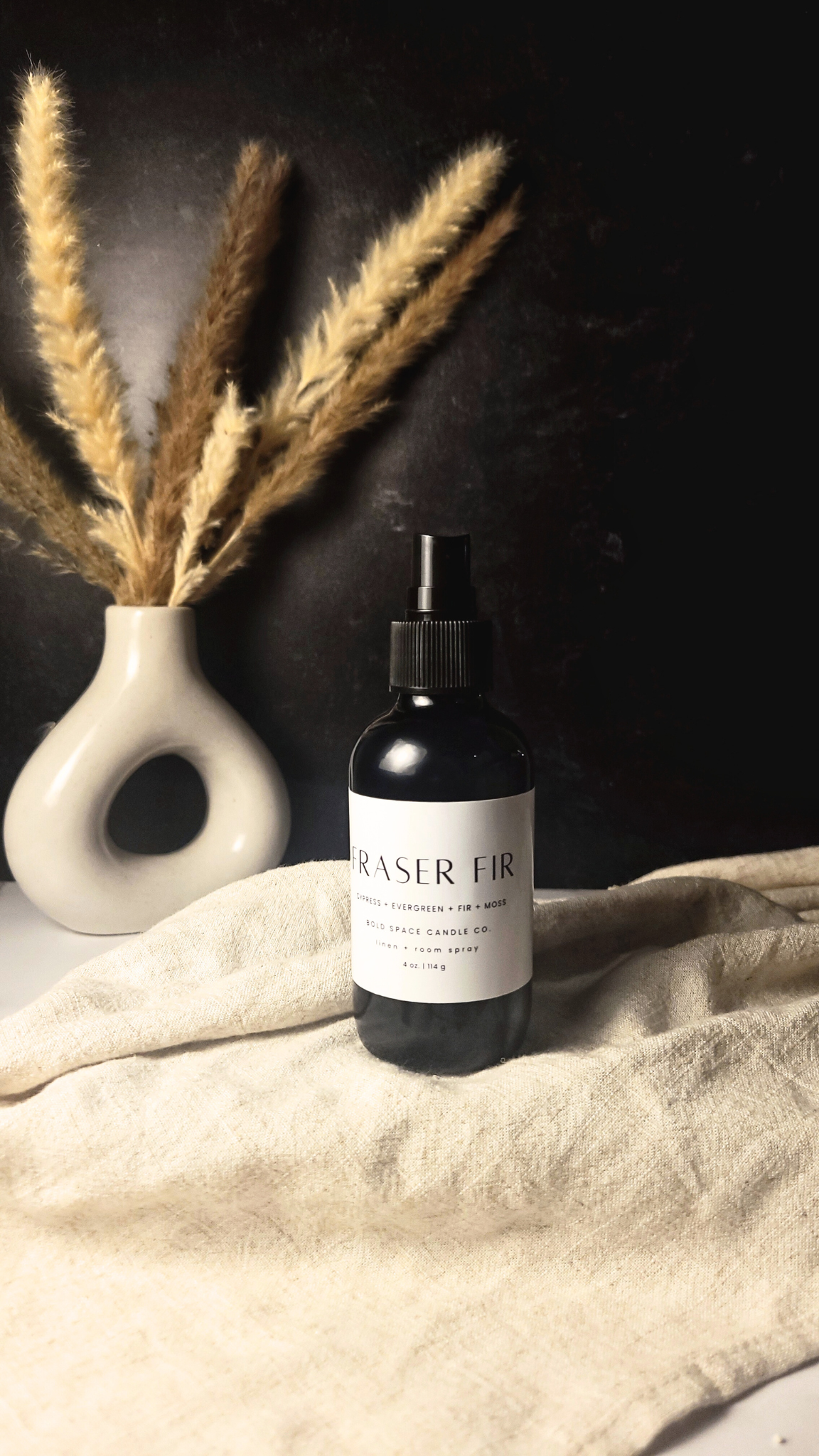 Fraser Fir - Linen & Room Spray – 4 oz. Black Bottle