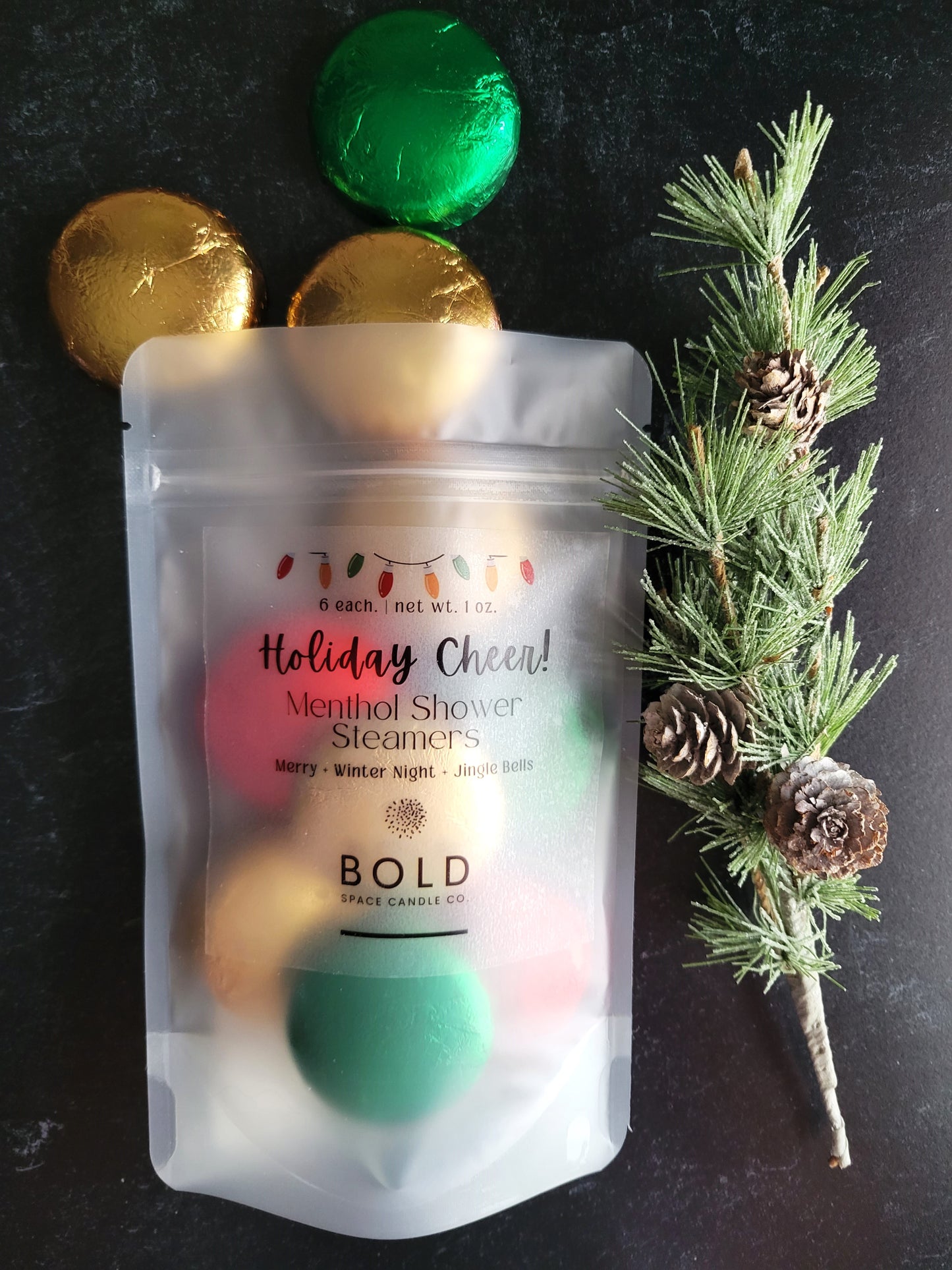 Holiday Cheer Menthol Shower Steamers | 3 scents