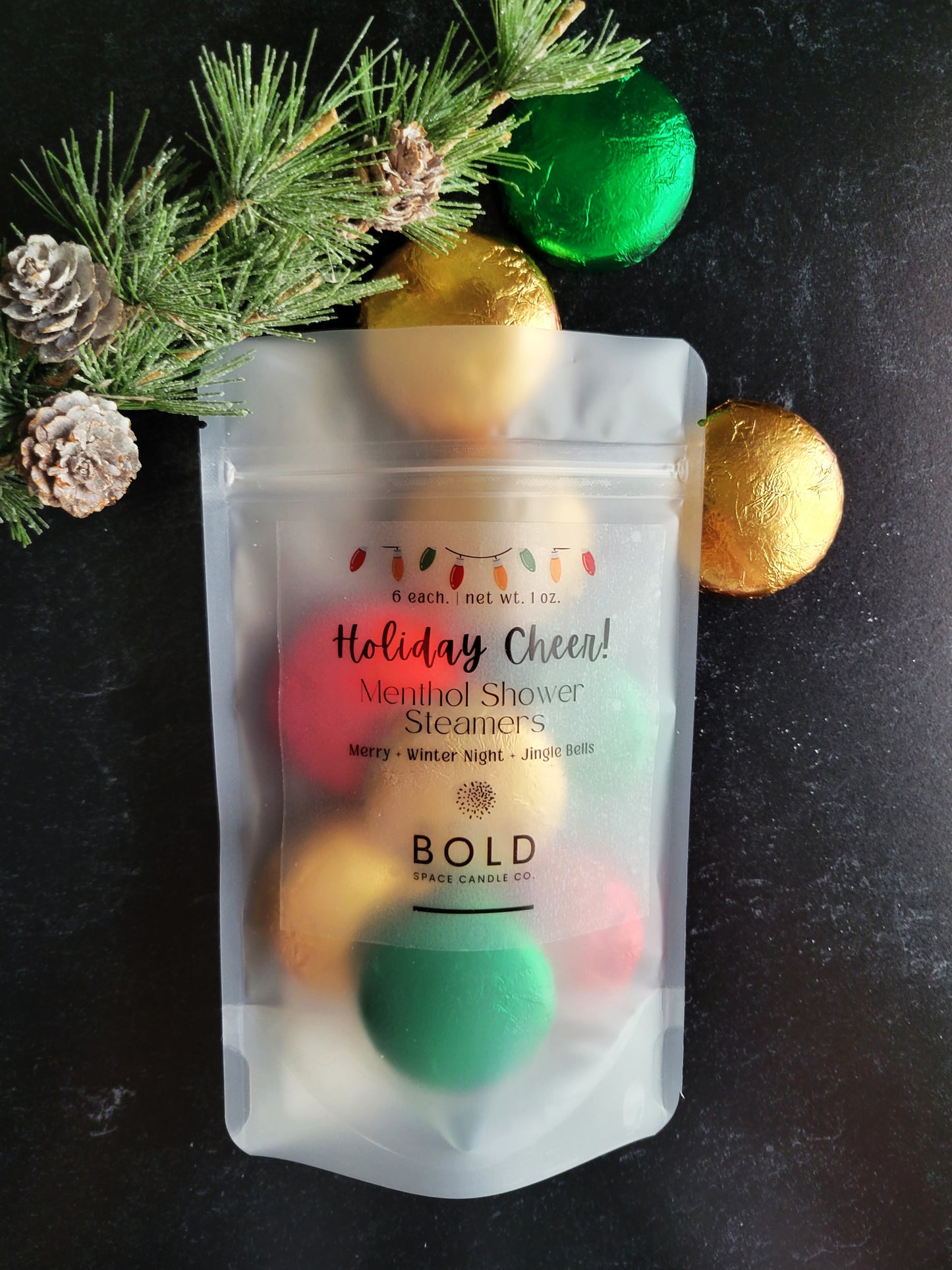 Holiday Cheer Menthol Shower Steamers | 3 scents