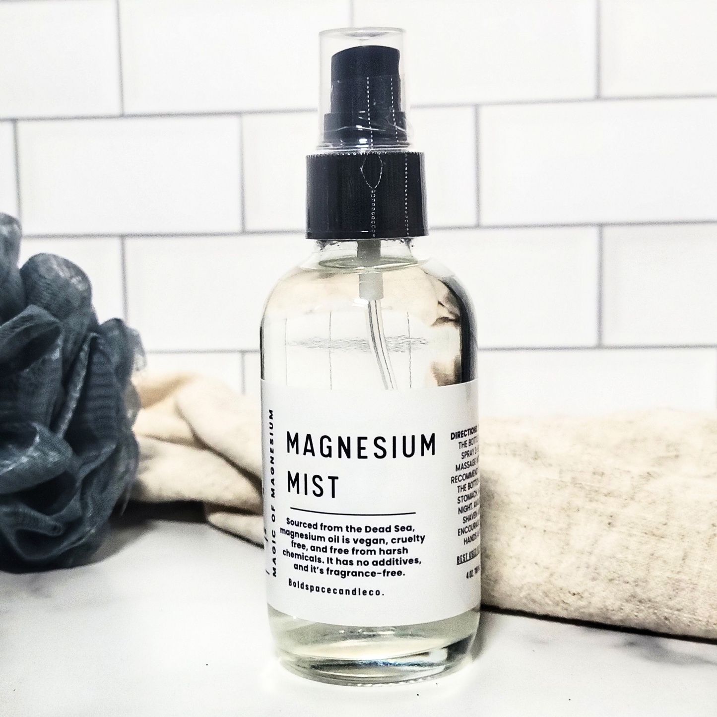 Magnesium Mist Spray | 4 oz. Glass Bottle | Power of Magnesium | Wellness