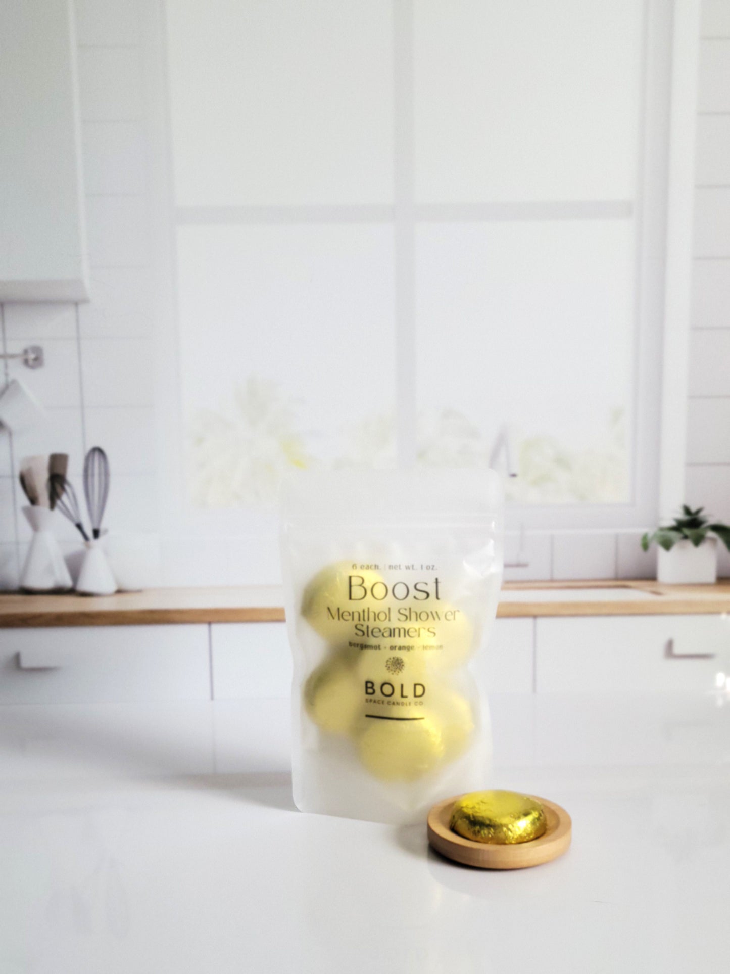 Boost - Bergamot + Blood Orange + Lemon Shower Steamers | Hand-made | Self-Care