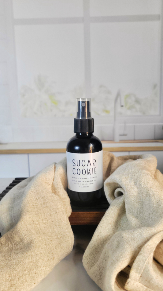 Sugar Cookie - Linen & Room Spray – 4 oz. Black Bottle