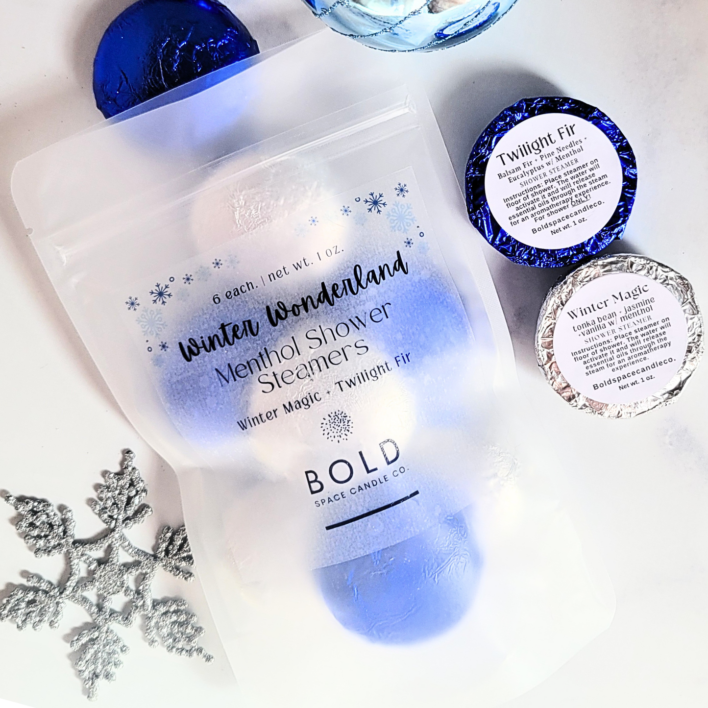 Winter Wonderland Shower Steamers | 2 scents | 6 pack