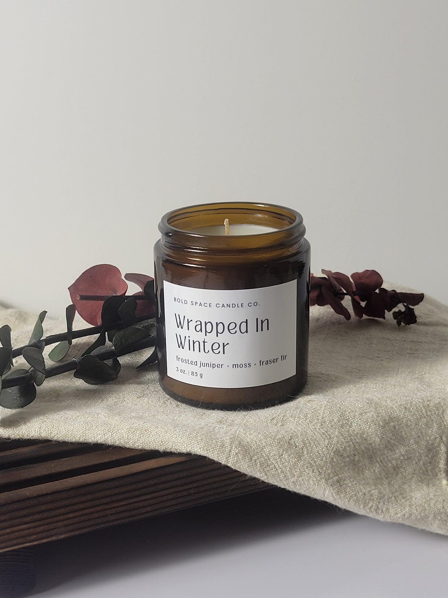 Wrapped in Winter - Fraser Fir + Moss + Frosted Juniper - 3 oz.