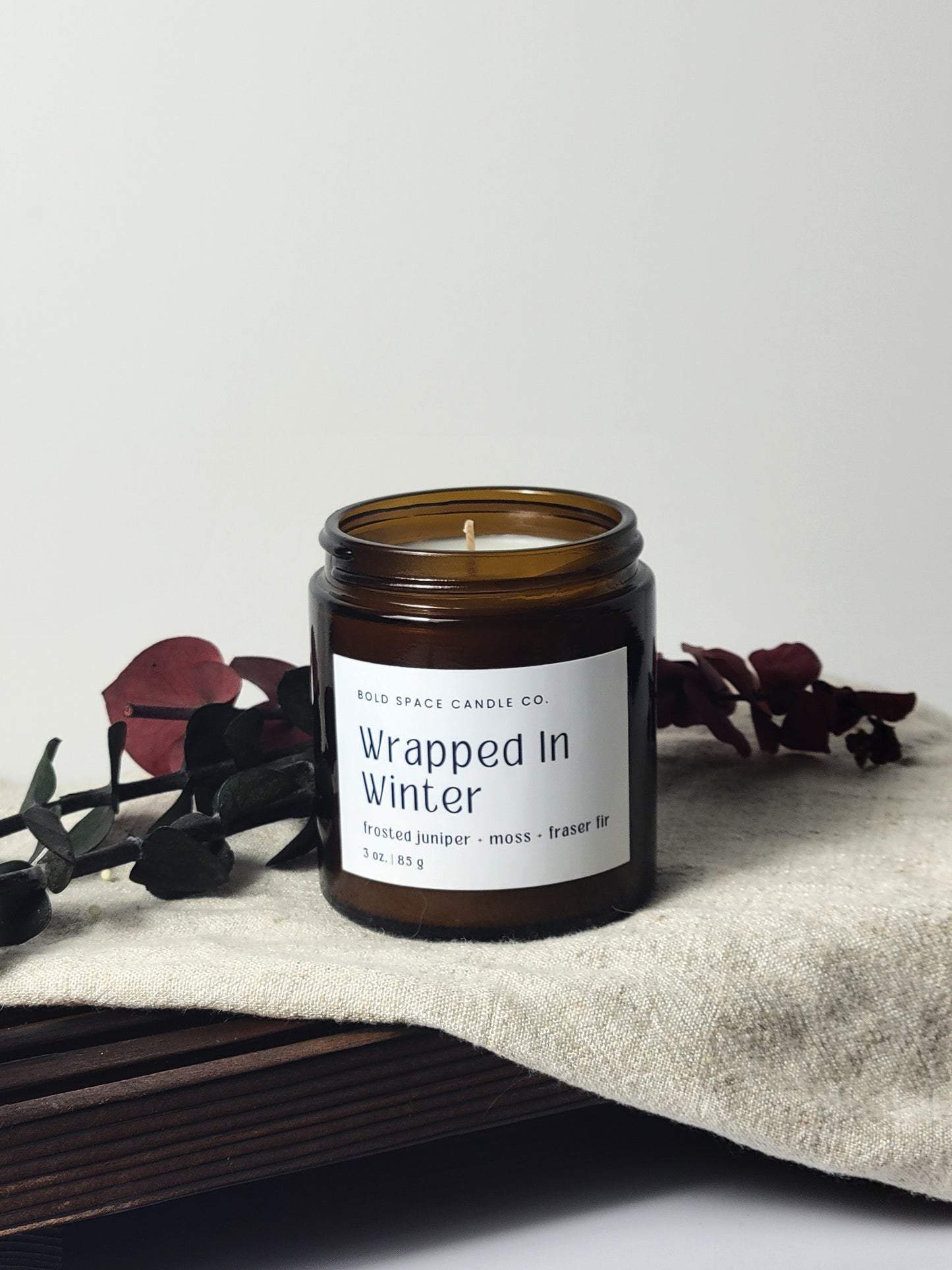 Wrapped in Winter - Fraser Fir + Moss + Frosted Juniper - 3 oz.