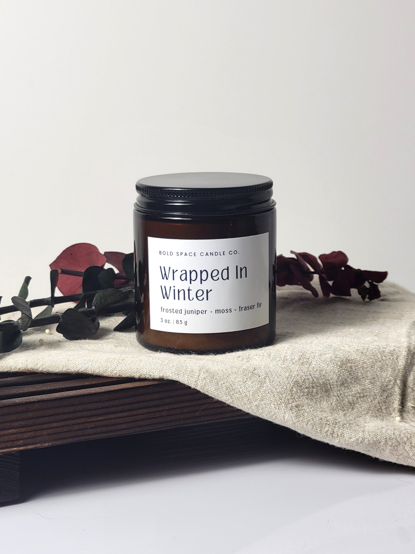 Wrapped in Winter - Fraser Fir + Moss + Frosted Juniper - 3 oz.