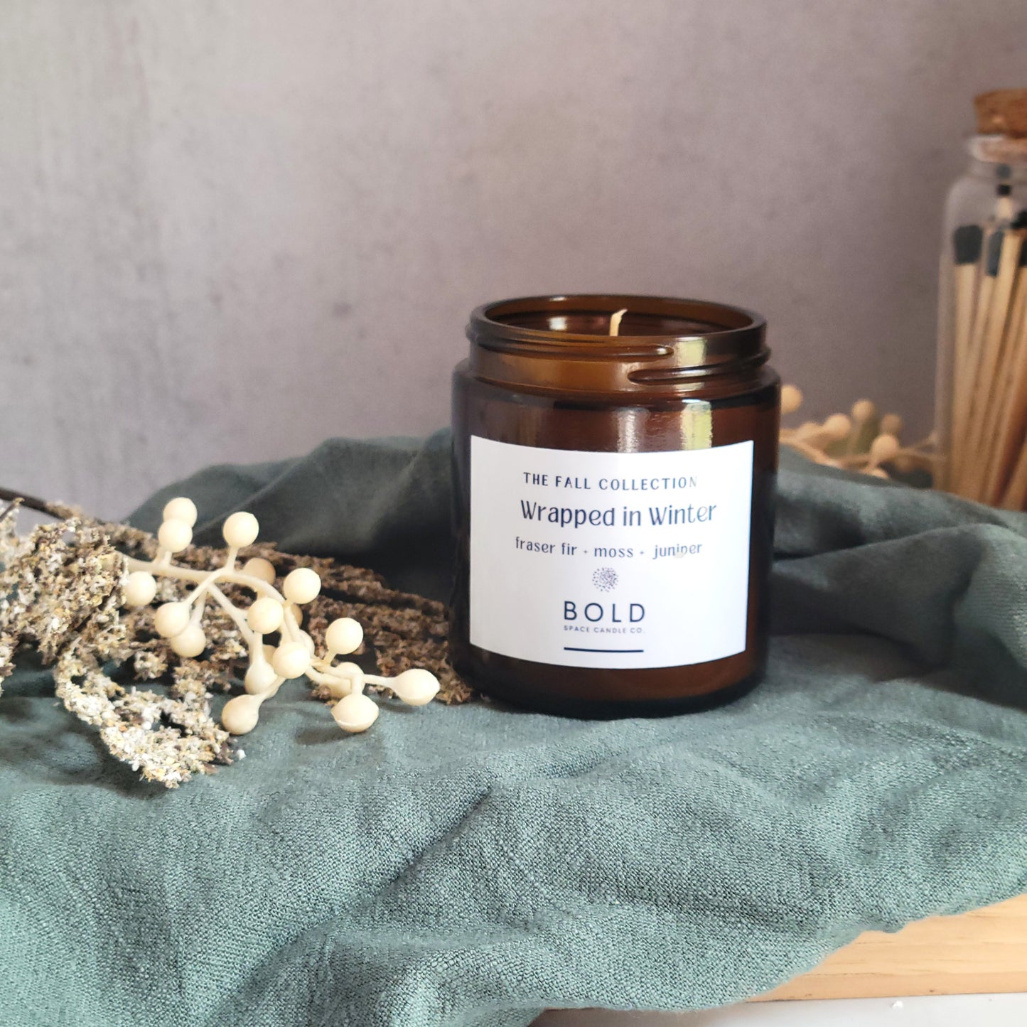 Wrapped in Winter - Fraser Fir + Moss + Frosted Juniper - 3 oz.