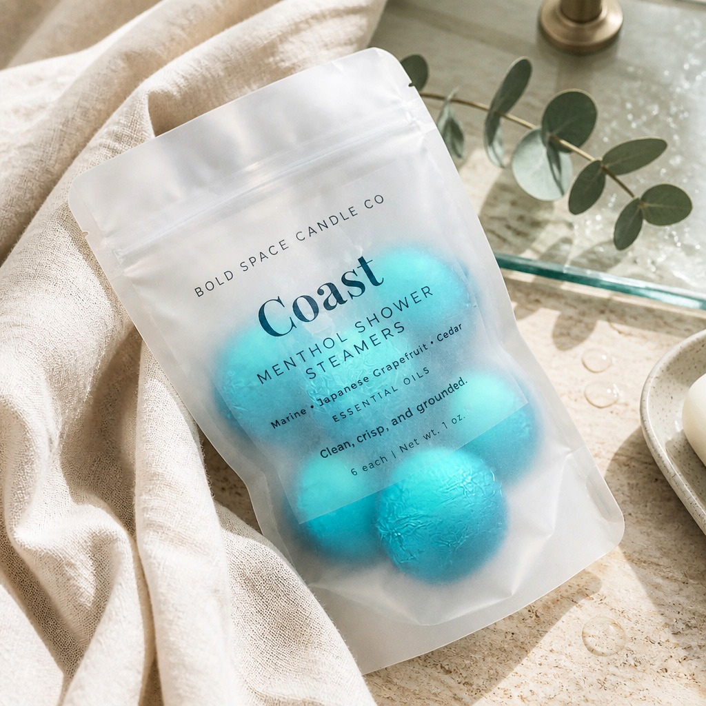 Coast Men's Shower Steamer: A Fresh Self-Care Ritual