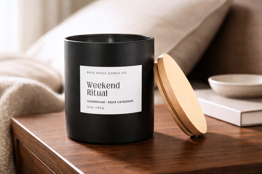 Weekend Ritual – Sandalwood + Black Cardamom Candle - 12 oz.