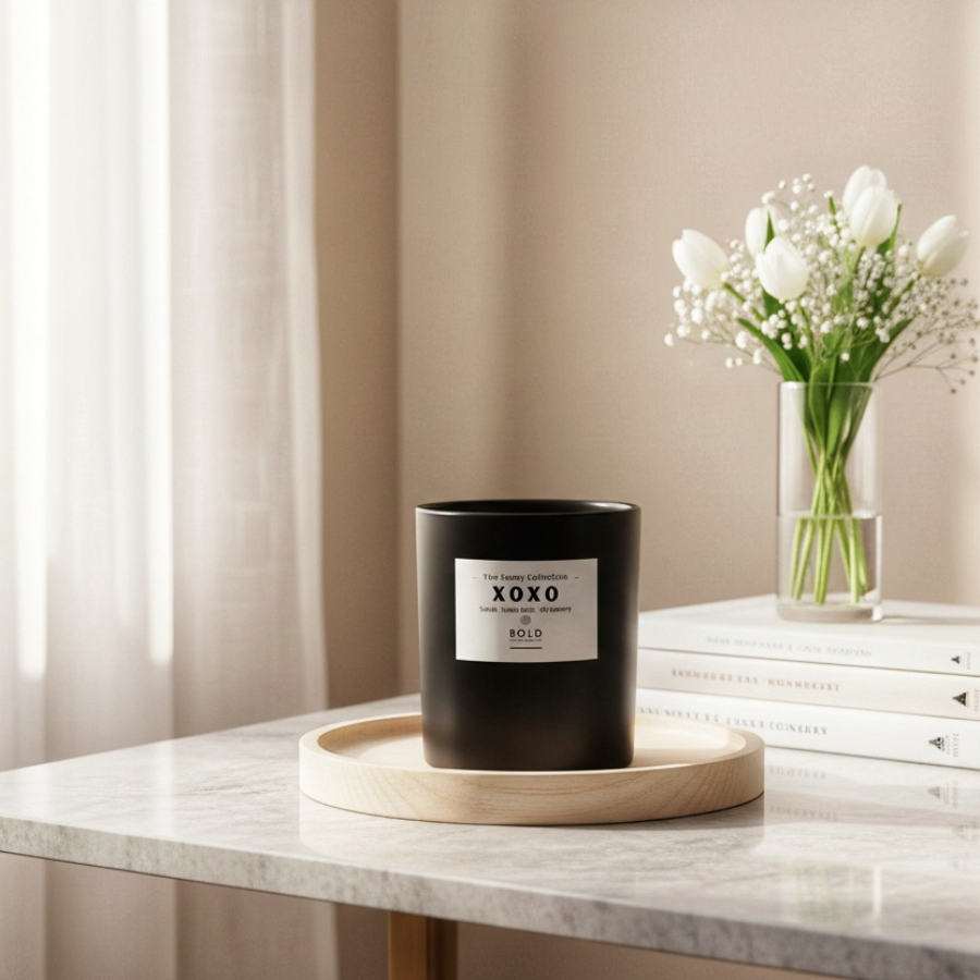 12 oz. XOXO - Vanilla Musk + Black Santal + Strawberries