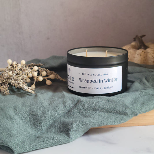 Wrapped in Winter - Fraser Fir + Moss + Frosted Juniper - 6 oz.