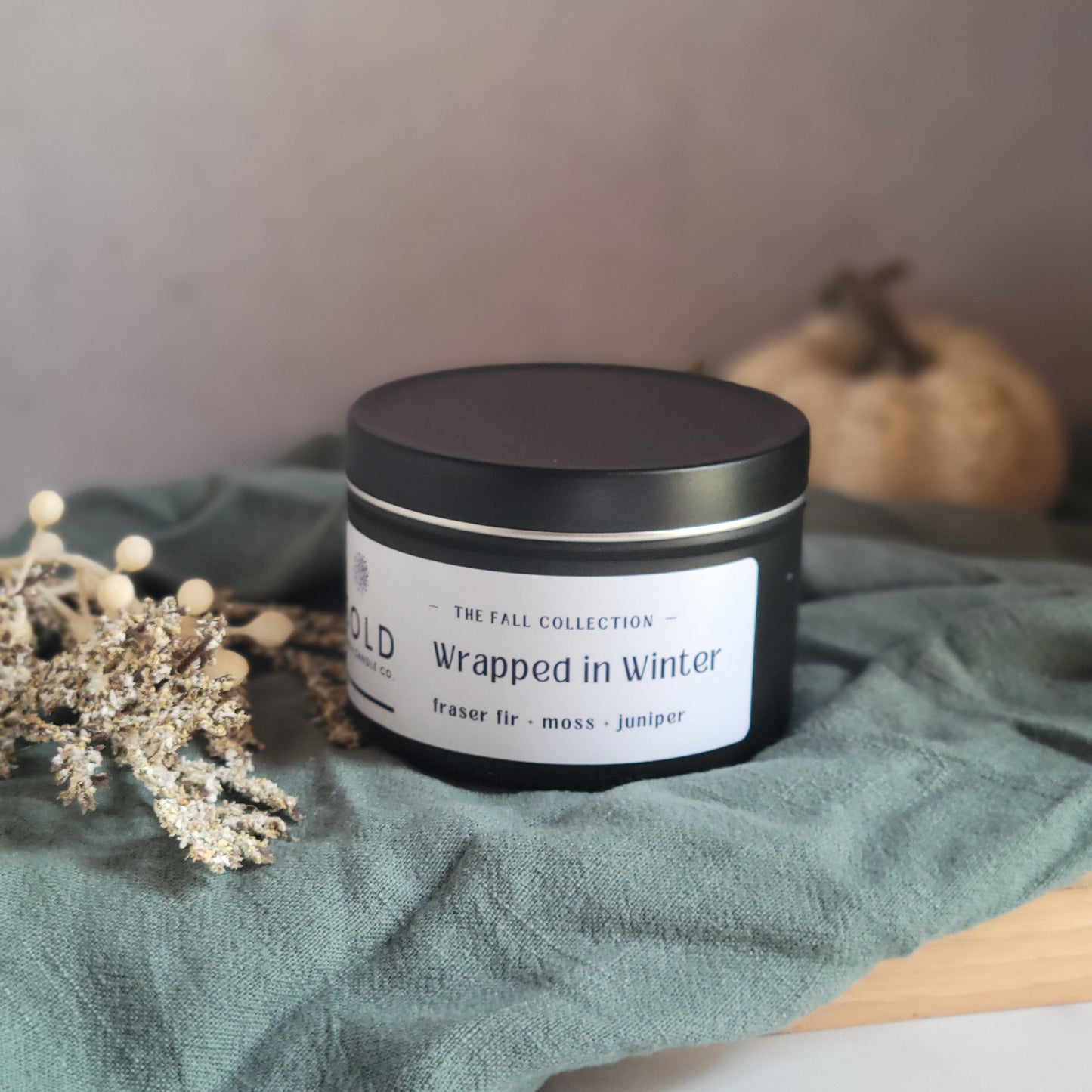 Wrapped in Winter - Fraser Fir + Moss + Frosted Juniper - 6 oz.