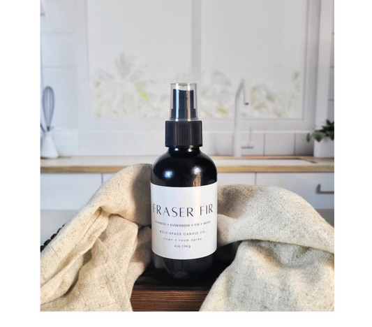 Fraser Fir - Linen & Room Spray – 4 oz. Black Bottle