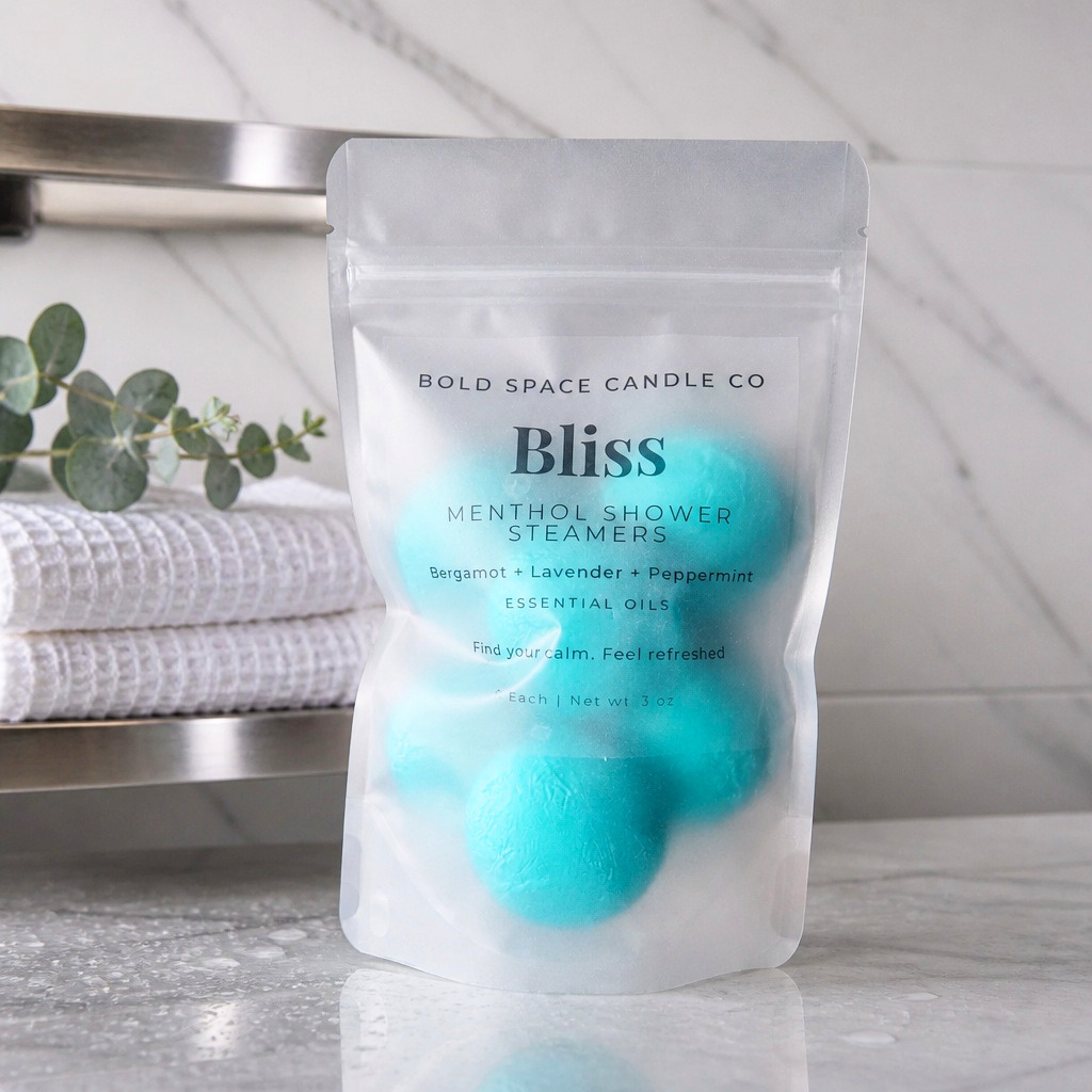 Bliss- Menthol Shower Steamers - Bergamot + Peppermint + Lavender