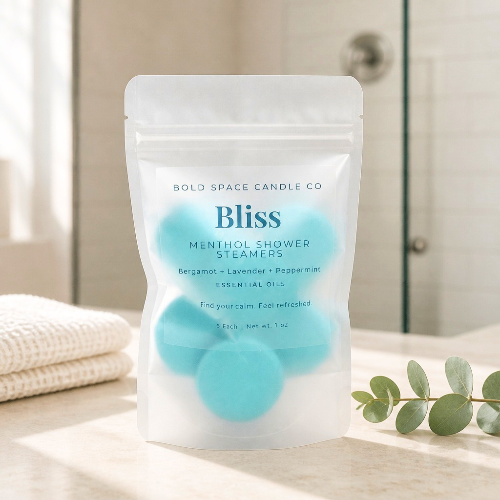 Bliss- Menthol Shower Steamers - Bergamot + Peppermint + Lavender