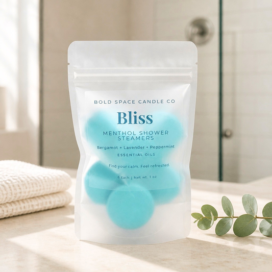 Bliss- Menthol Shower Steamers - Bergamot + Peppermint + Lavender