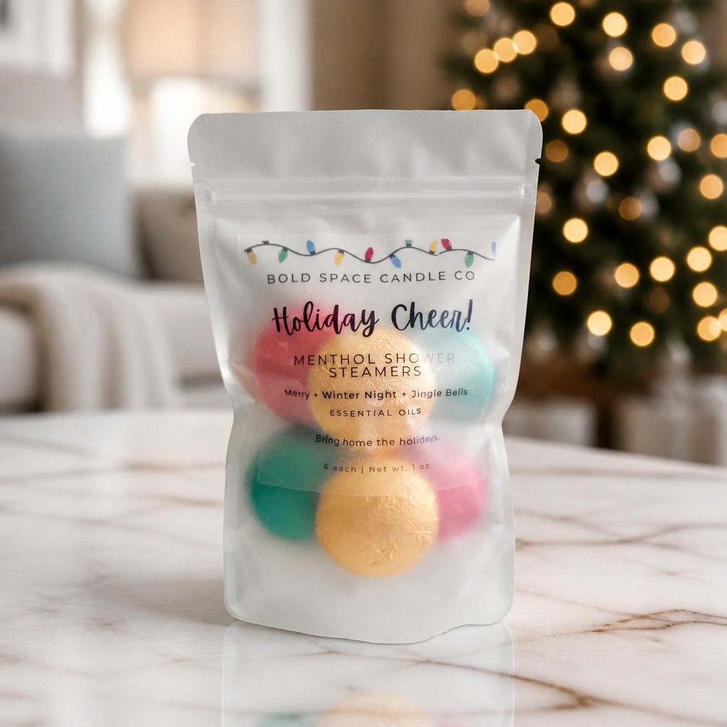 Holiday Cheer Menthol Shower Steamers - 3 Scents