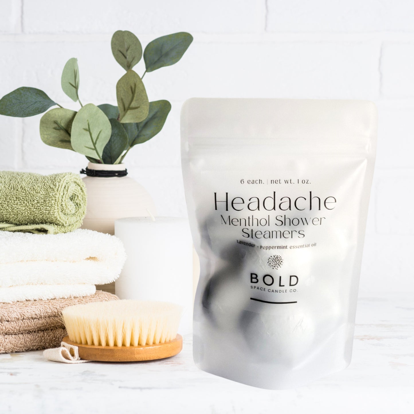 Headache - Peppermint + Lavender Menthol Shower Steamers | Wellness