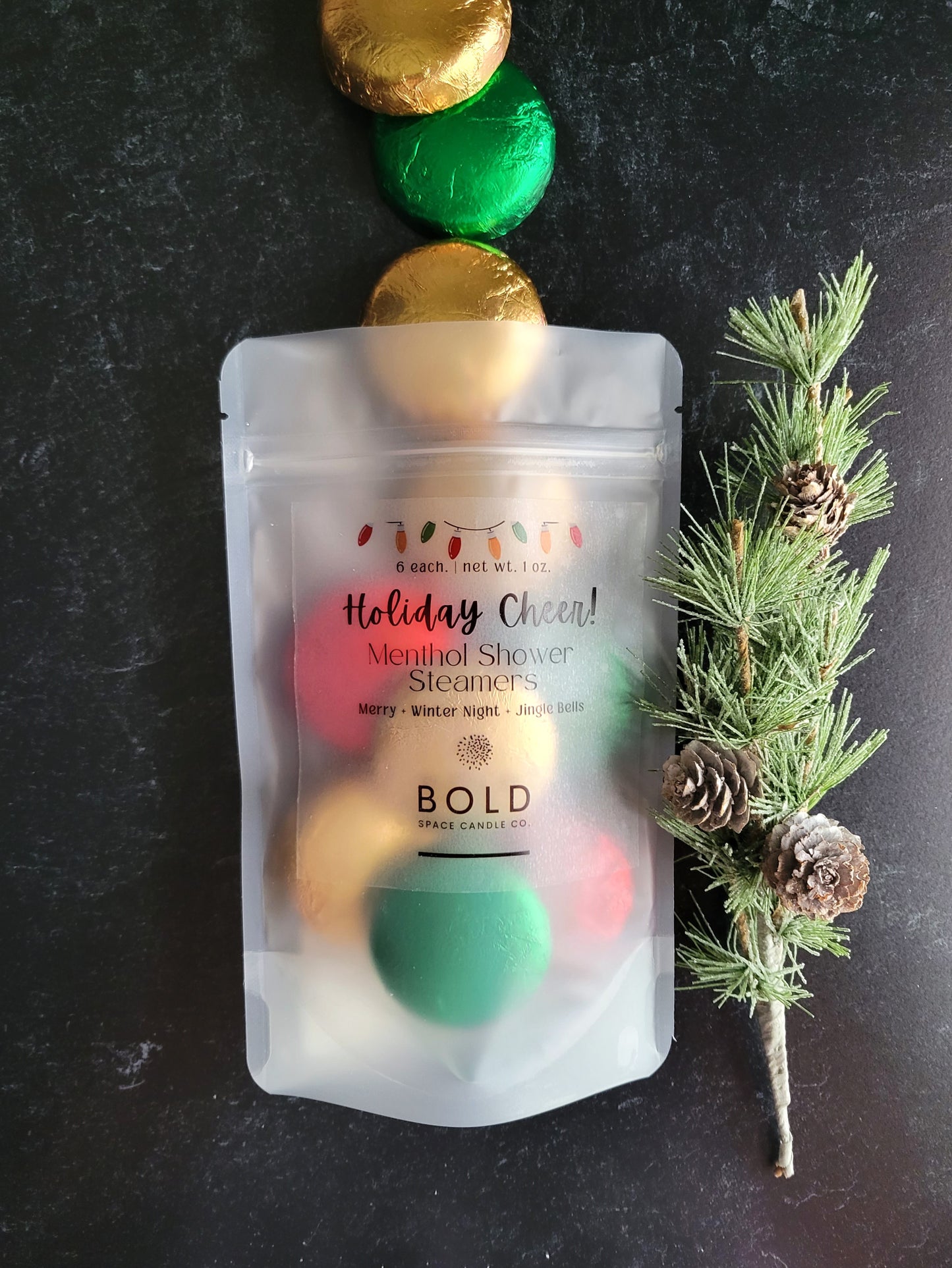 Holiday Cheer Menthol Shower Steamers | 3 scents
