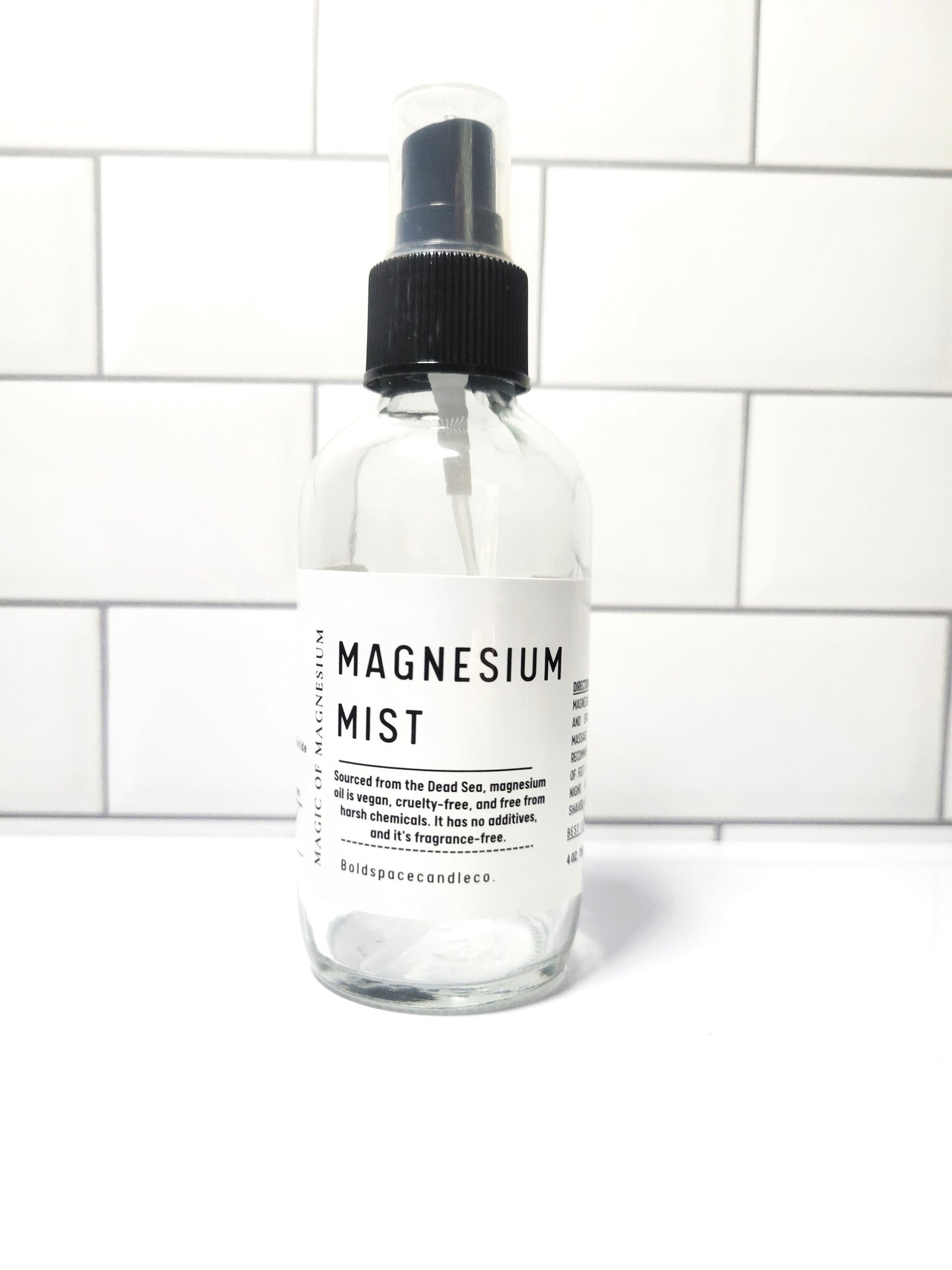 Magnesium Mist Spray | 4 oz. Glass Bottle | Power of Magnesium | Wellness