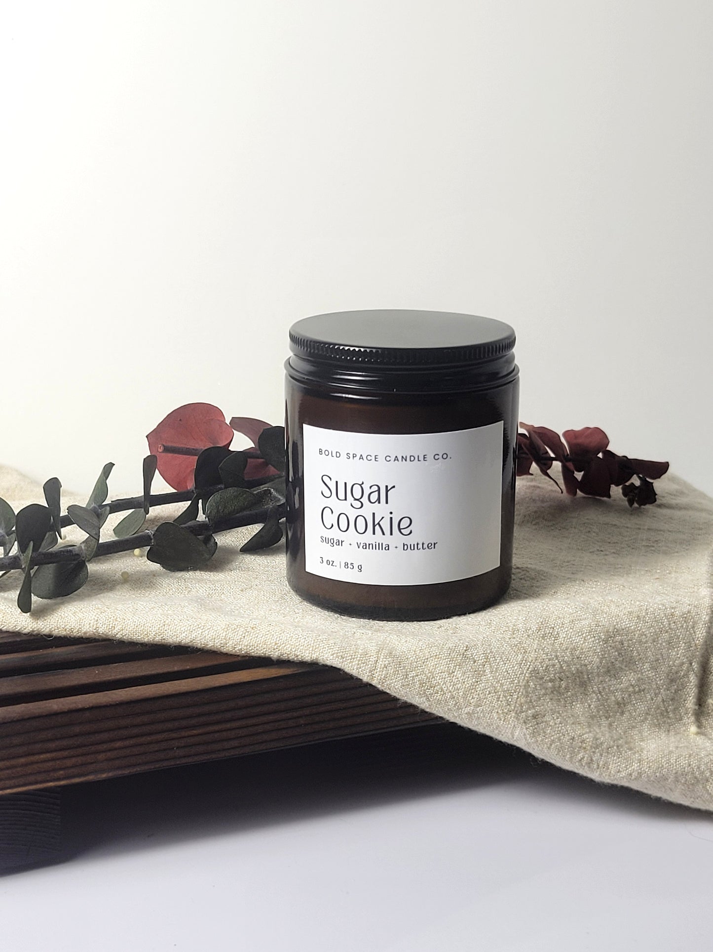 Sugar Cookie- Sugar + Vanilla - 3 oz. amber jar