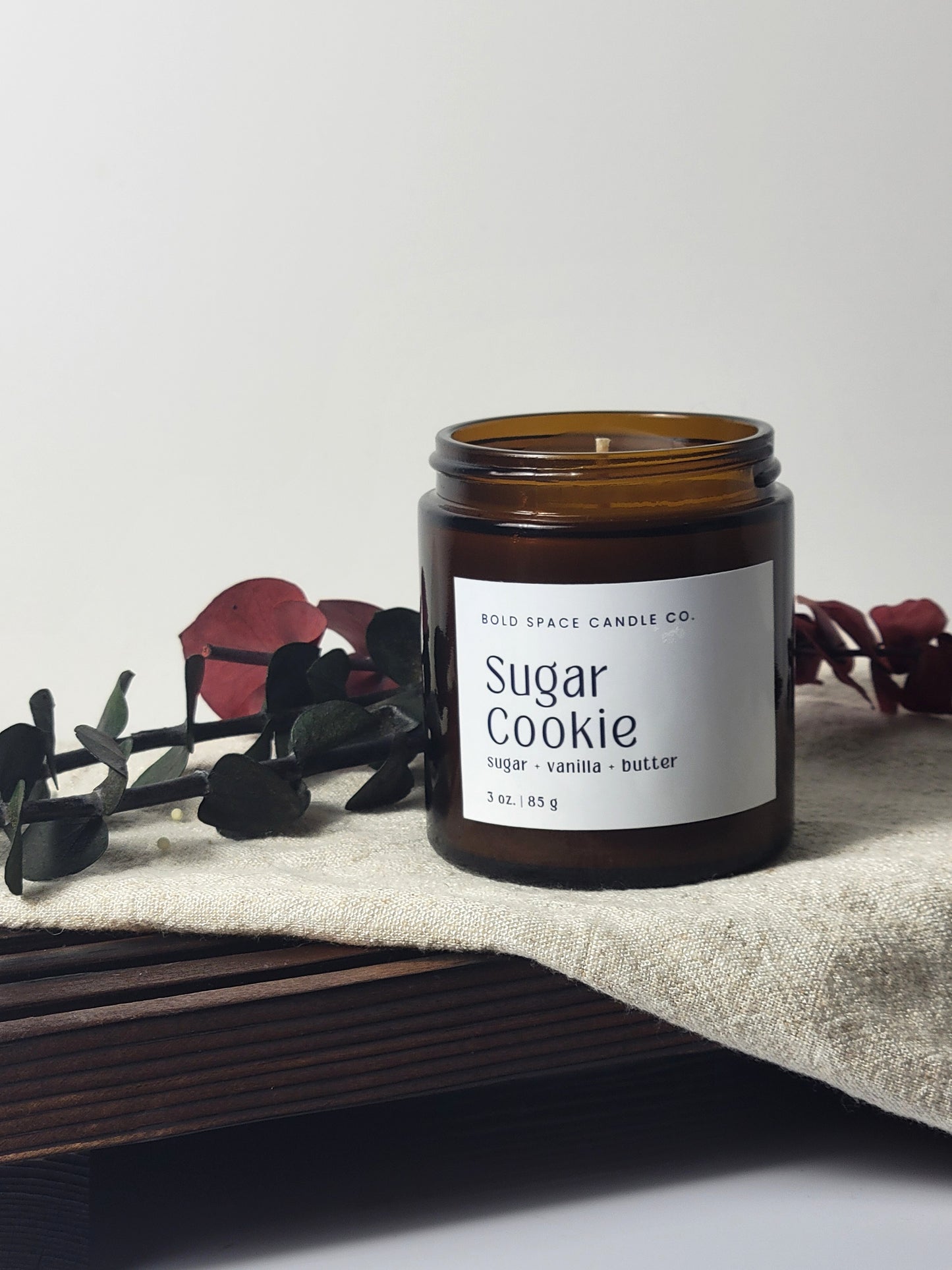 Sugar Cookie- Sugar + Vanilla - 3 oz. amber jar