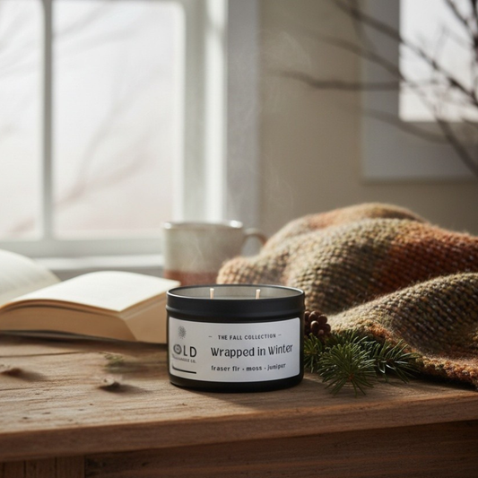 Wrapped in Winter - Fraser Fir + Moss + Frosted Juniper - 6 oz.