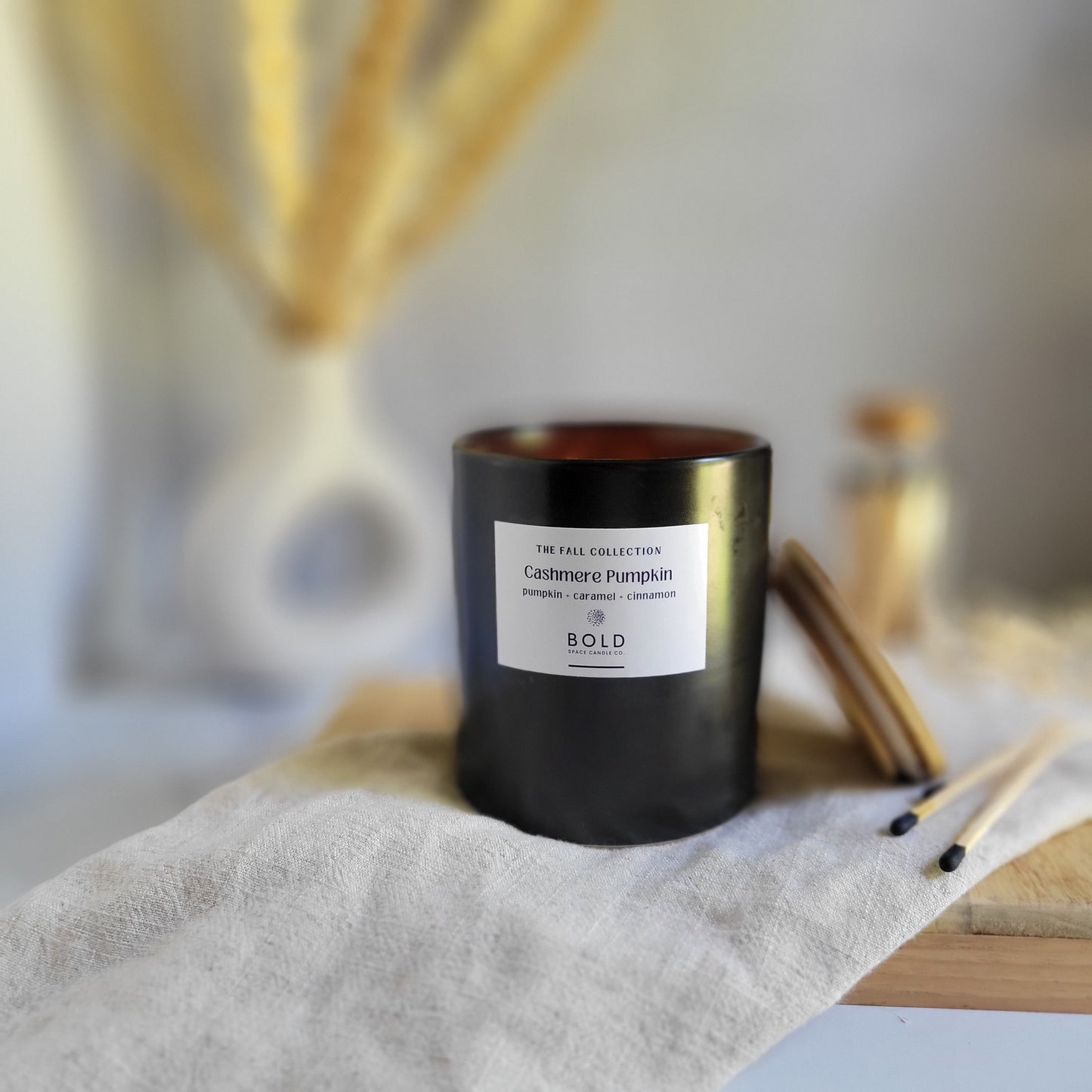 Cashmere Pumpkin- Pumpkin + Carmel + Cinnamon- 12 oz. Candle