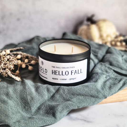 Hello Fall | Evergreen Apple + Cedar + Ginger 6 oz. tin