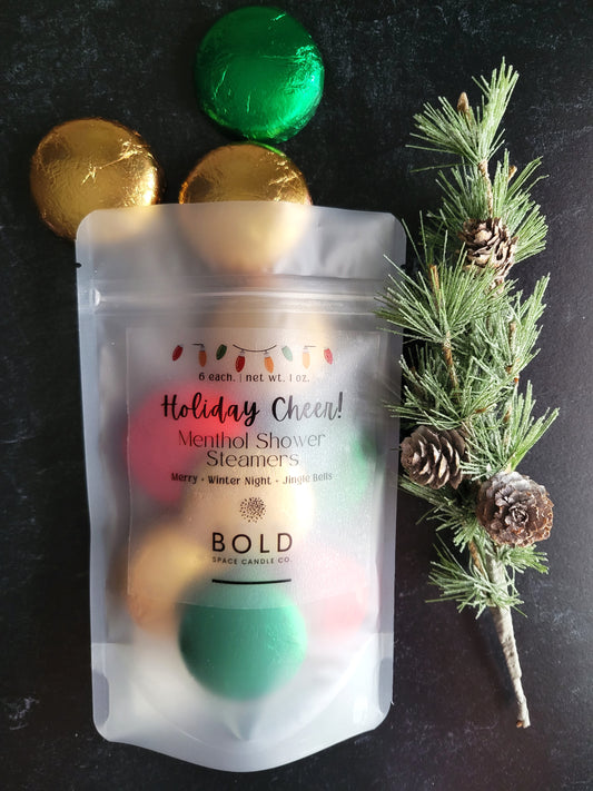 Holiday Cheer Menthol Shower Steamers | 3 scents