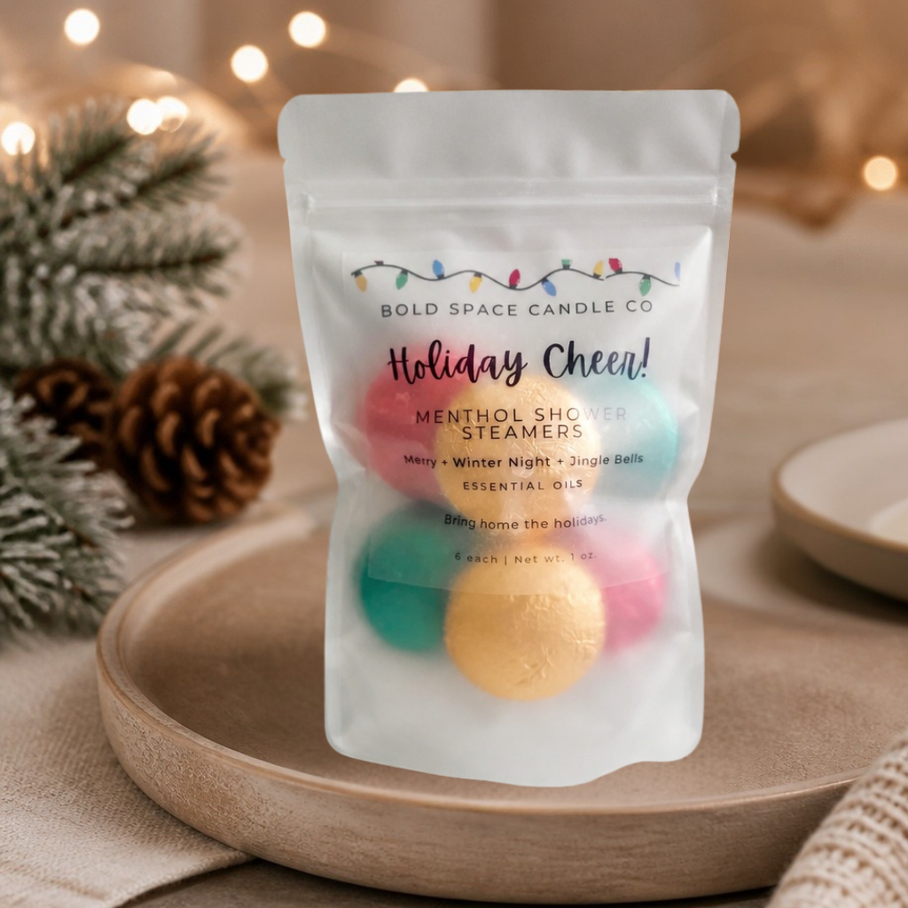 Holiday Cheer Menthol Shower Steamers - 3 Scents