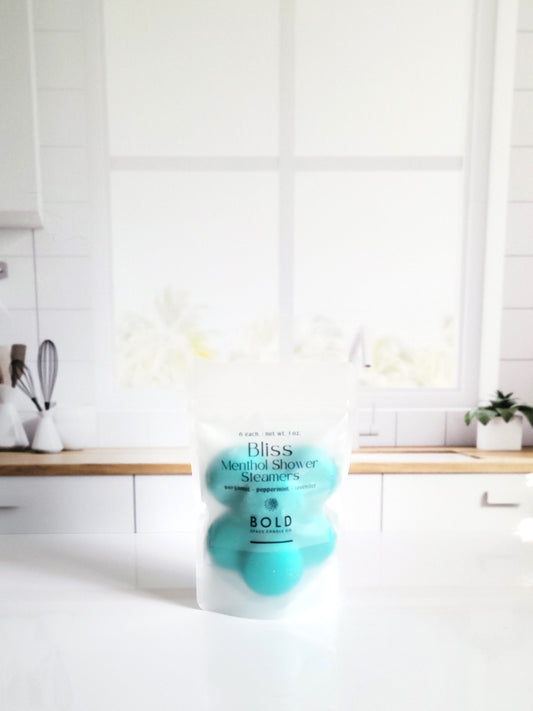Bliss Shower Steamers | Bergamot + Peppermint + Lavender
