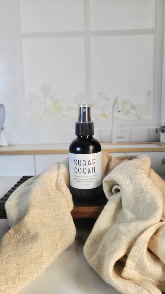 Sugar Cookie - Linen & Room Spray – 4 oz. Black Bottle