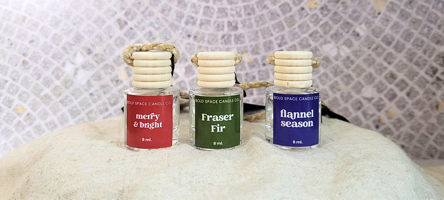 3 car diffusers-winter scents