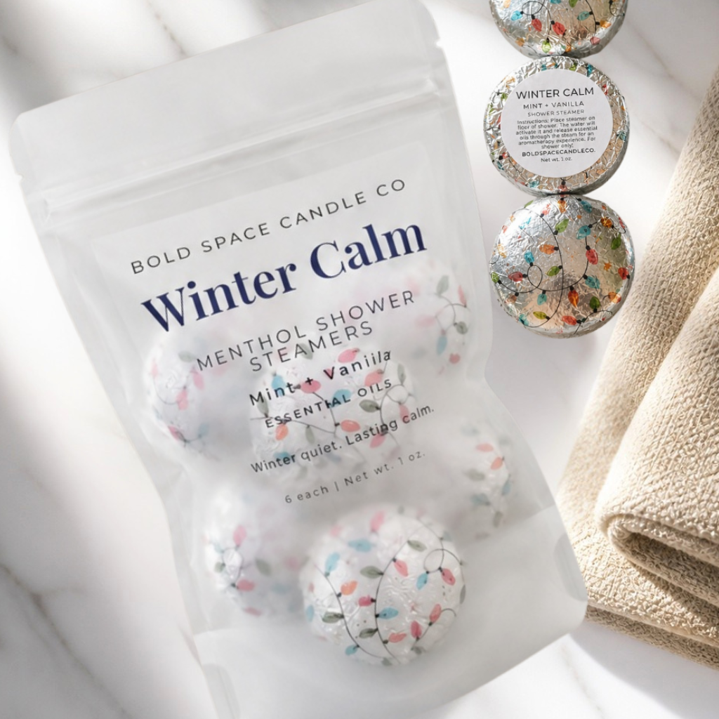Winter Calm Menthol Shower Steamers | Mint + Vanilla