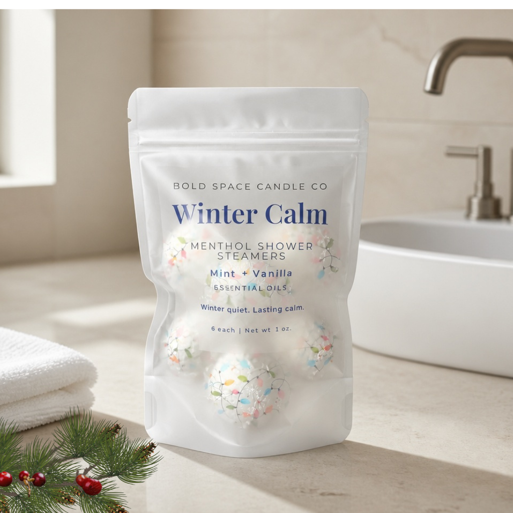 Winter Calm Menthol Shower Steamers | Mint + Vanilla