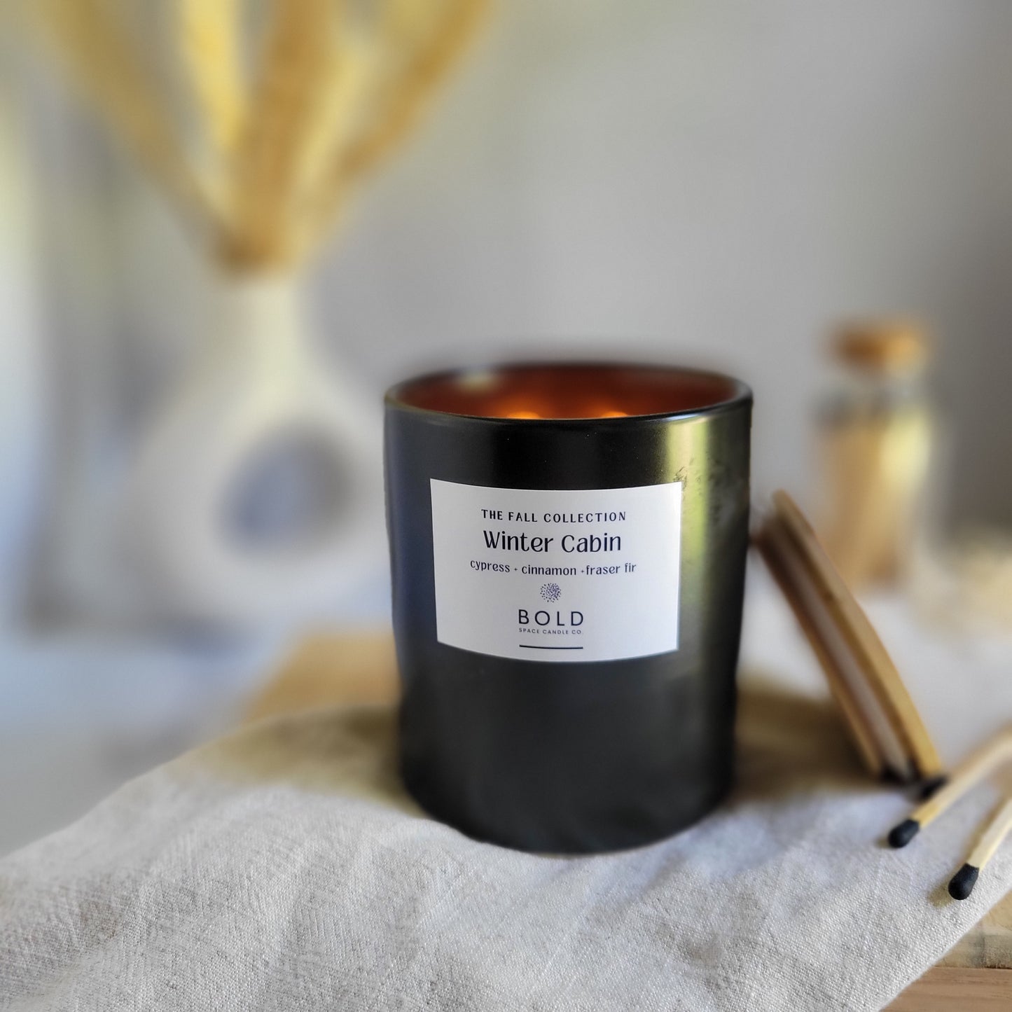 Winter Cabin - Cypress + Fraser Fir + Cinnamon- 12 oz. Candle