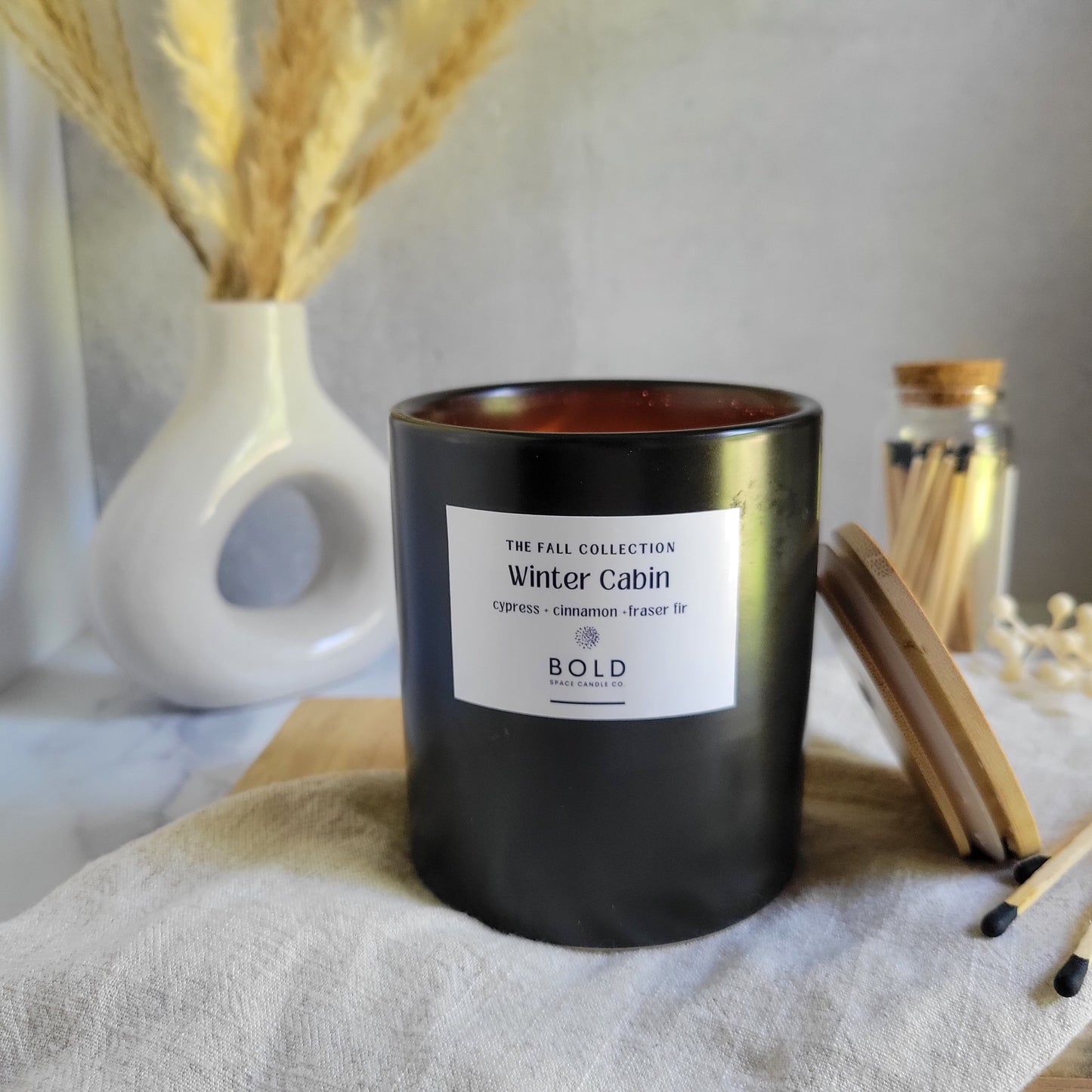 Winter Cabin - Cypress + Fraser Fir + Cinnamon- 12 oz. Candle